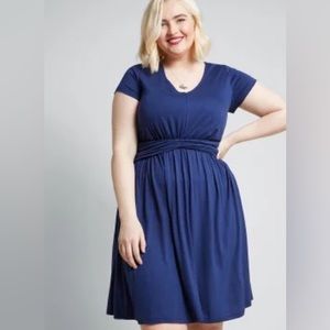 ModCloth Womens Blue Dress Size Small